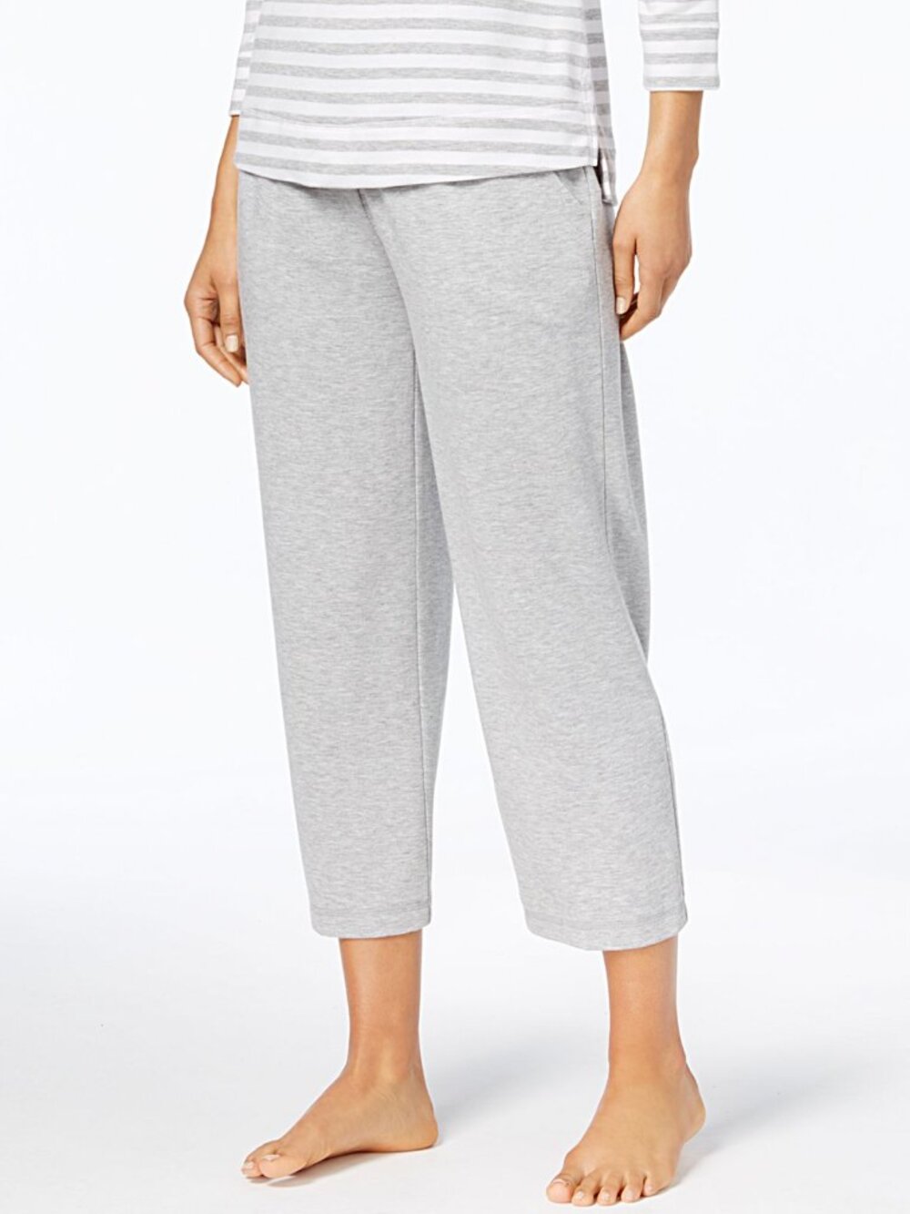 Charter Club Womens Sleepwear Plus Size Knit Cropped Pajama Pants,1-Piec